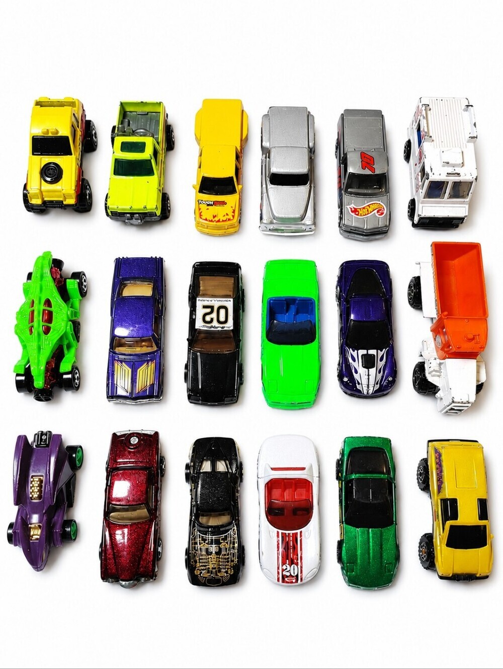 Hot Wheels Vintage Car Lot 70's-90's Chevy Trucks, Corvettes, Racing-Collectible
